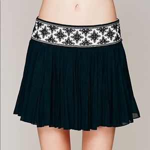 Free People FP One Kelisi Embroidered Skirt